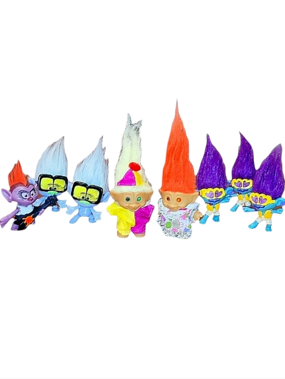 Vintage and Current Troll Dolls - Bundle of 8